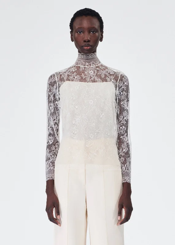 chantilly lace turtleneck garde