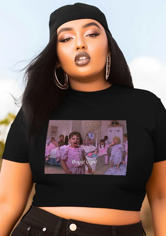 Curvy Boys Ugh Baby Tee Geometric