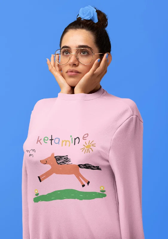 Orange Pony Y2K Sweatshirt Cool Women's Skate