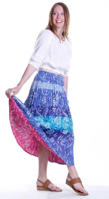 La Cera Crinkle Voile Reversible Skirt Sporty Women's Tennis