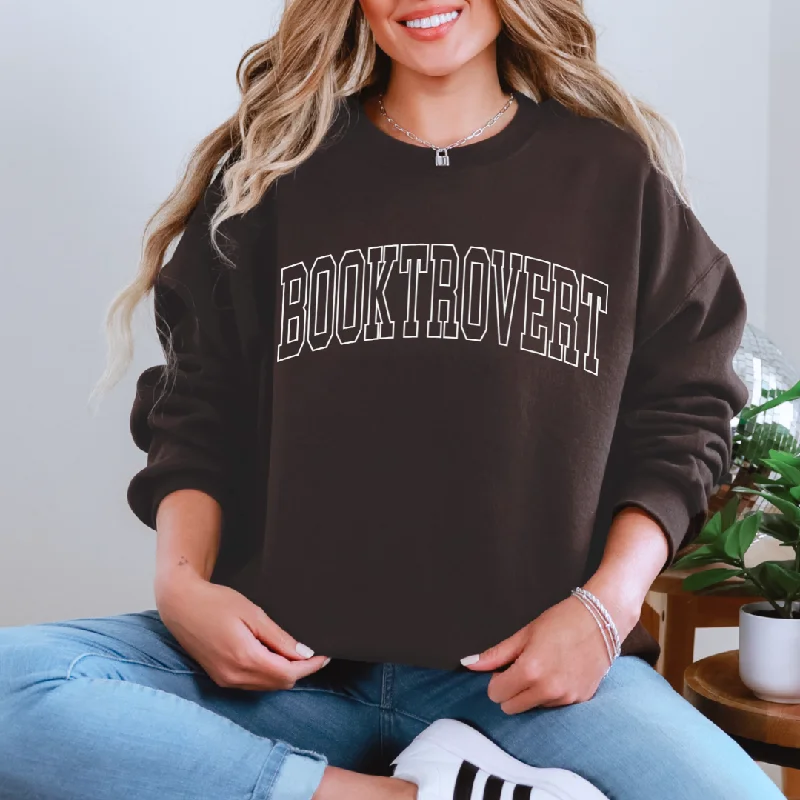 Booktrovert Graphic Sweatshirt Refined Women's Classic 