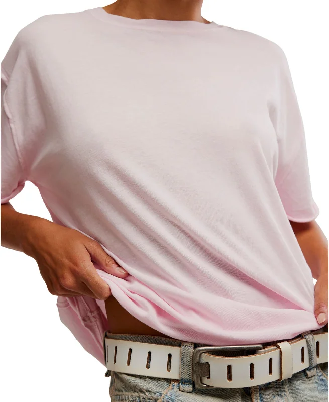 Nina Tee in Pink Geometric