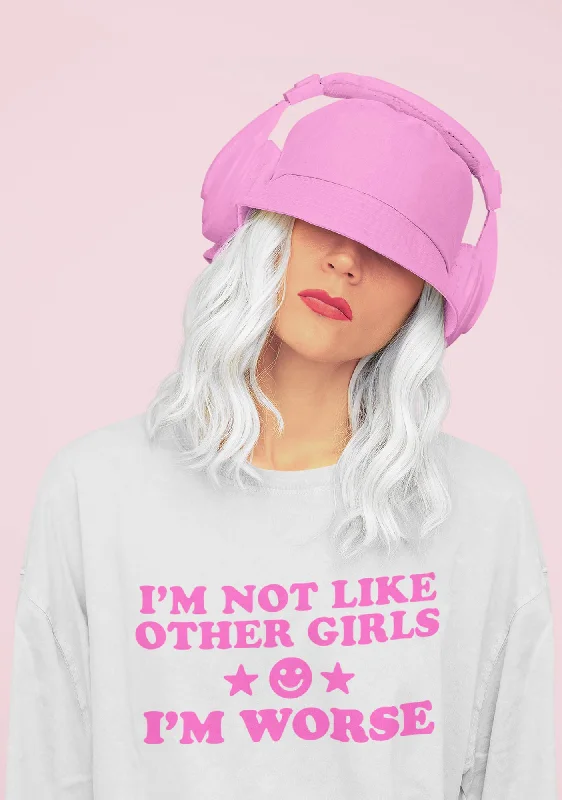 I'm Worse Y2K Sweatshirt Sporty Women's Athleisure 