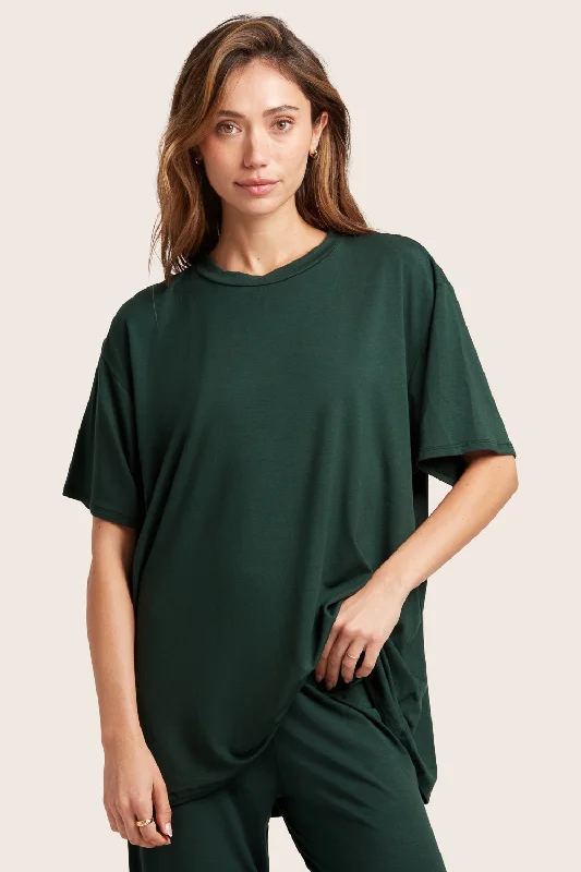 SLEEP JERSEY OVERSIZED BOYFRIEND SLEEP TEE - ABYSS Feminine Women's Soft 