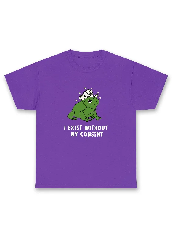 I Exist Without My Consent Chunky Shirt Classic Women's Pin - striped