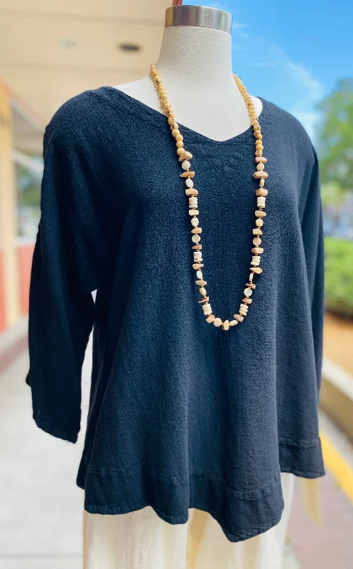 Barbara Top, Our Cut-Out 3/4 Sleeve Top Sophisticated Women's 