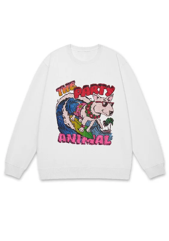 The Party Animal Y2K Sweatshirt Feminine Women's Style 