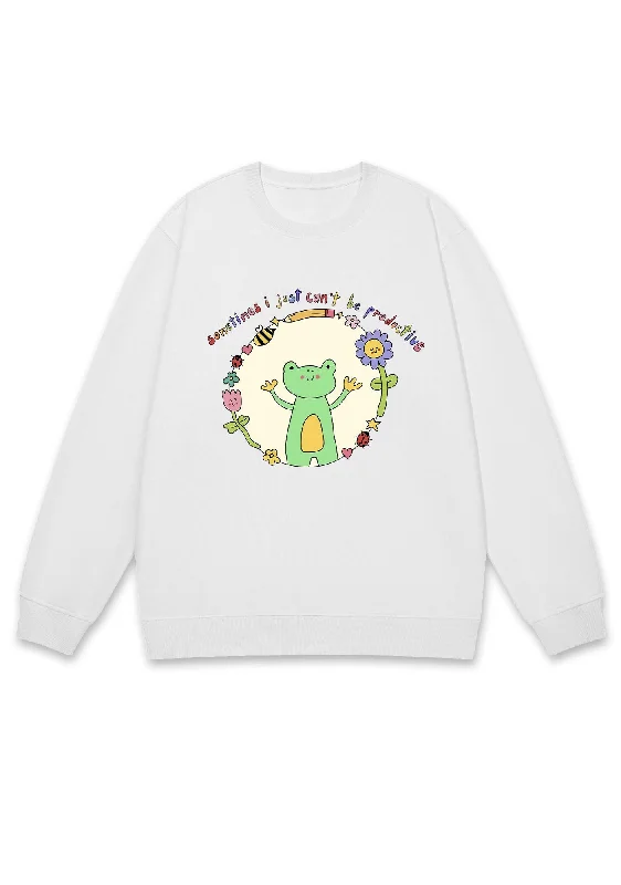 I Just Can't Be Productive Y2K Sweatshirt Sharp Women's Italian