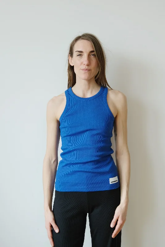 tank top - kanitaa - dynamo blue Casual Women's Loose - fitting