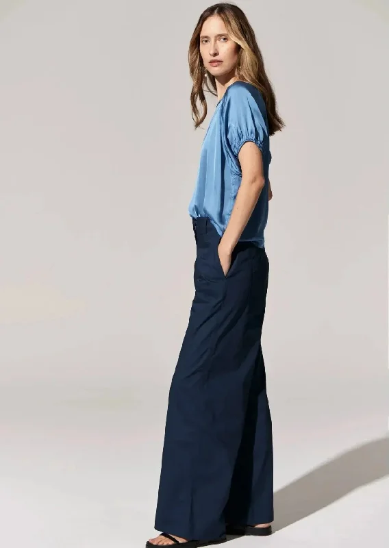 POL Estel Top in Blue Bold Women's Animal Print