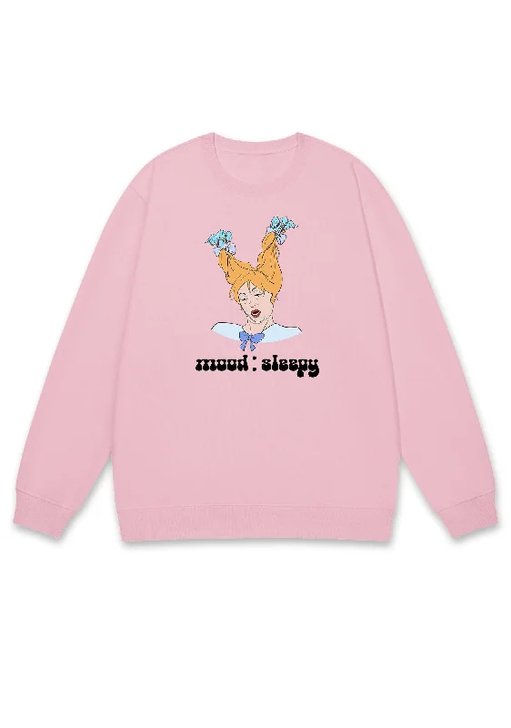 Mood Sleepy Girl Y2K Sweatshirt Athletic Women's 