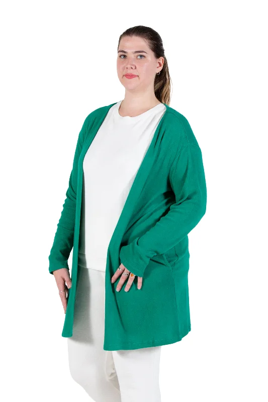 Plus Size Comfort Luxe Collection Knee Length Cardigan Bohemian Women's Free