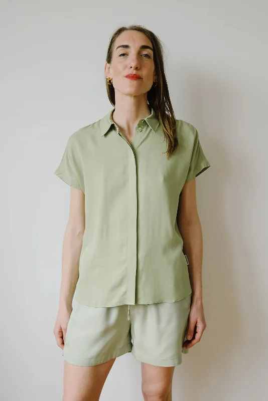 blouse - larisaana - matcha Sharp Women's Italian