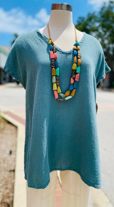 Betsy Top 100% Cotton Gauze Street