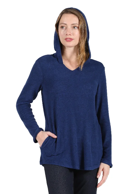 Cozy Hooded Tee Cool Women's Distressed