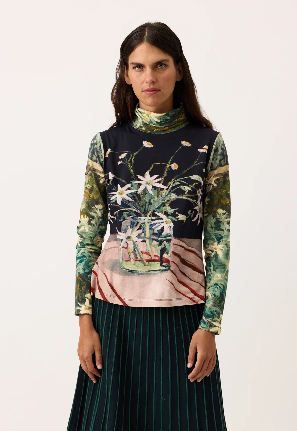 Nancybird Sundew Skivvy in Flannel Flower Casual Women's Loose - fitting
