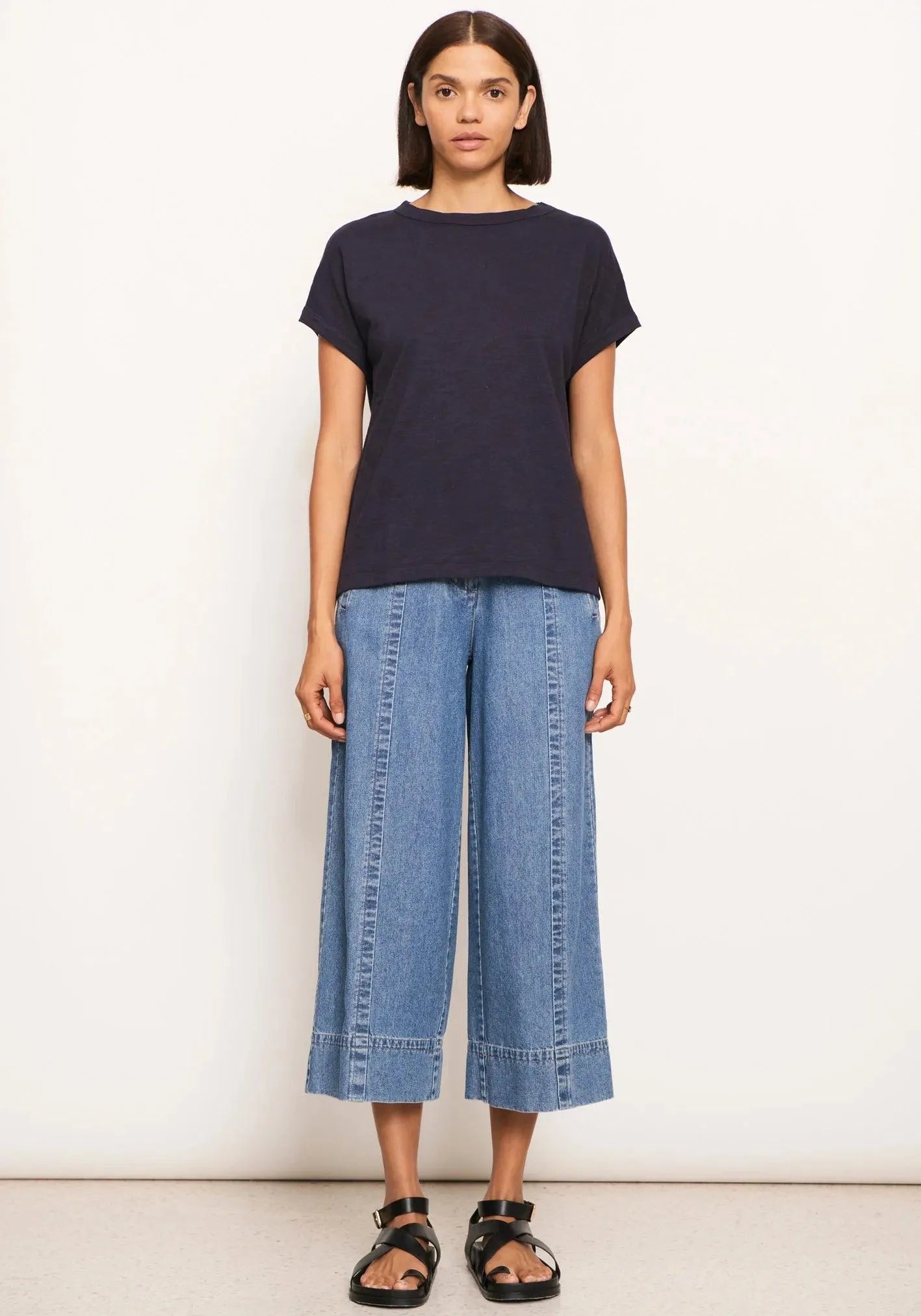 POL Clothing Mast Tee in Ink Sporty Women's Tennis