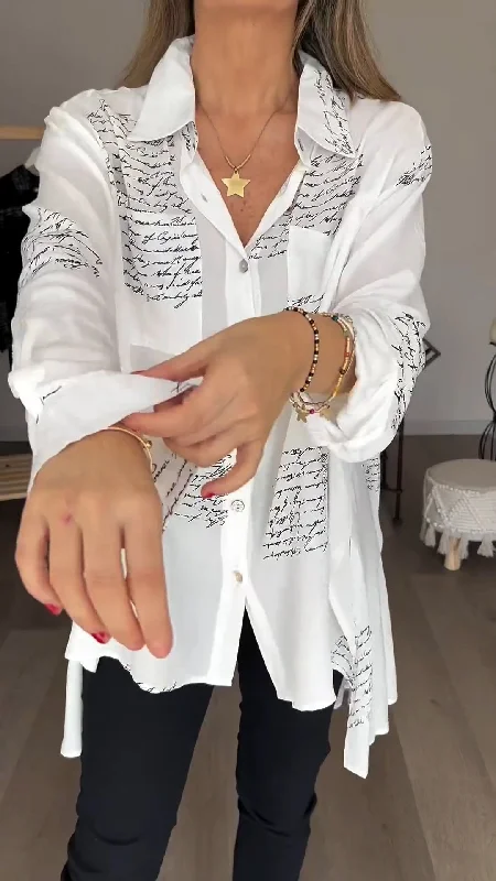 VIANNE | STYLISH PRINTED BLOUSE Polished Women's Silk