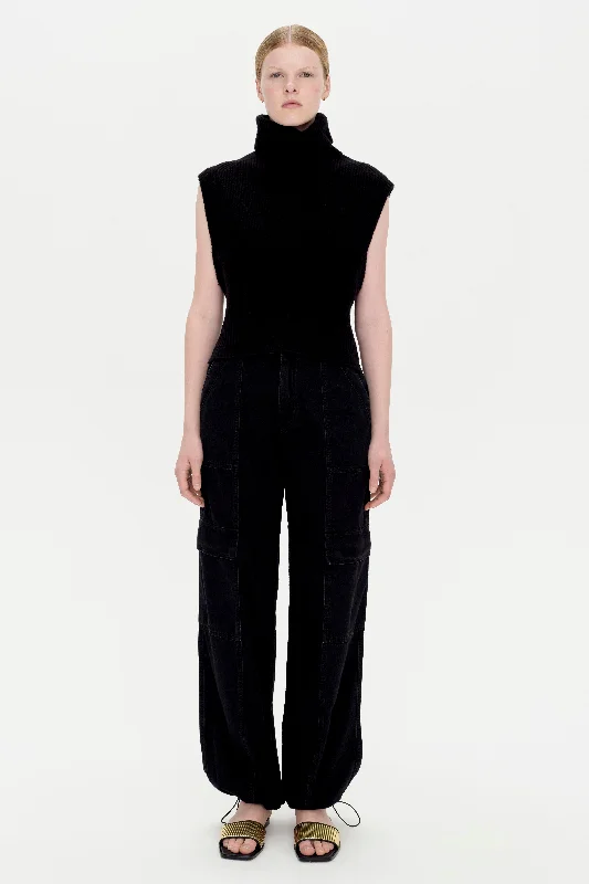 Maple Turtleneck Top Polished Women's Silk