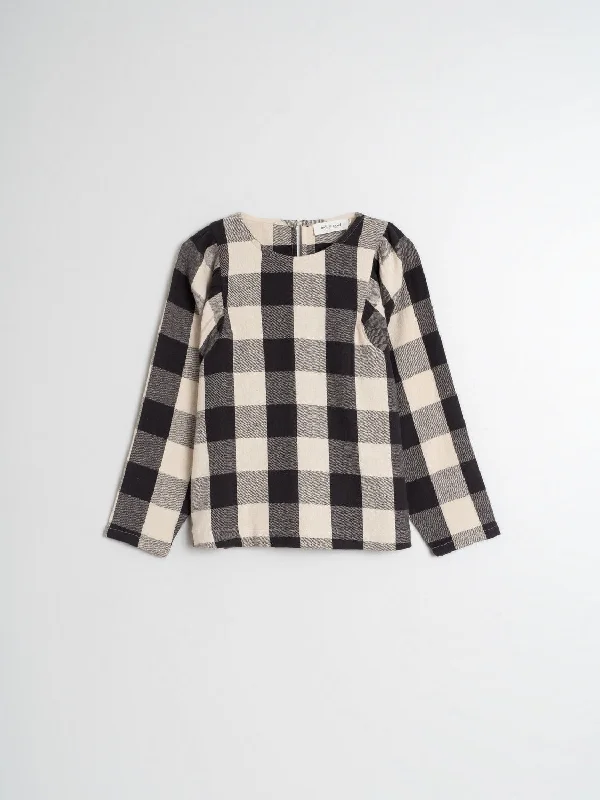 Indi & Cold Vichy Check Blouse Geometric
