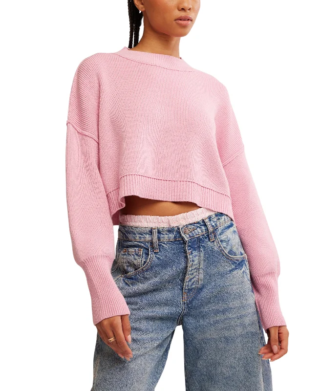 Easy Street Crop Pullover in Lollipop Edgy Women's Punk