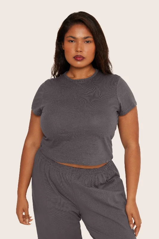 CLASSIC COTTON DAILY TEE - GRAPHITE Australian Beach