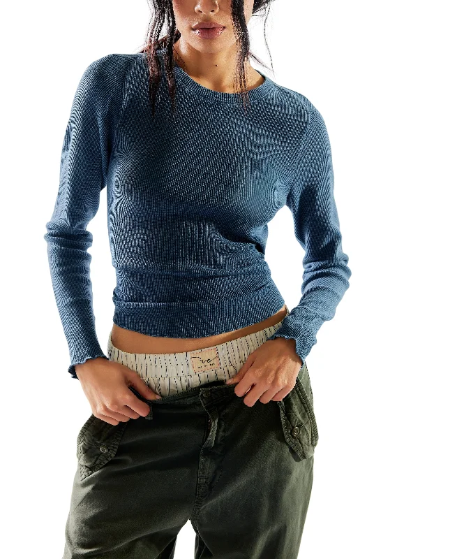 Easy Does It Tee in Blue Sleek Women's 