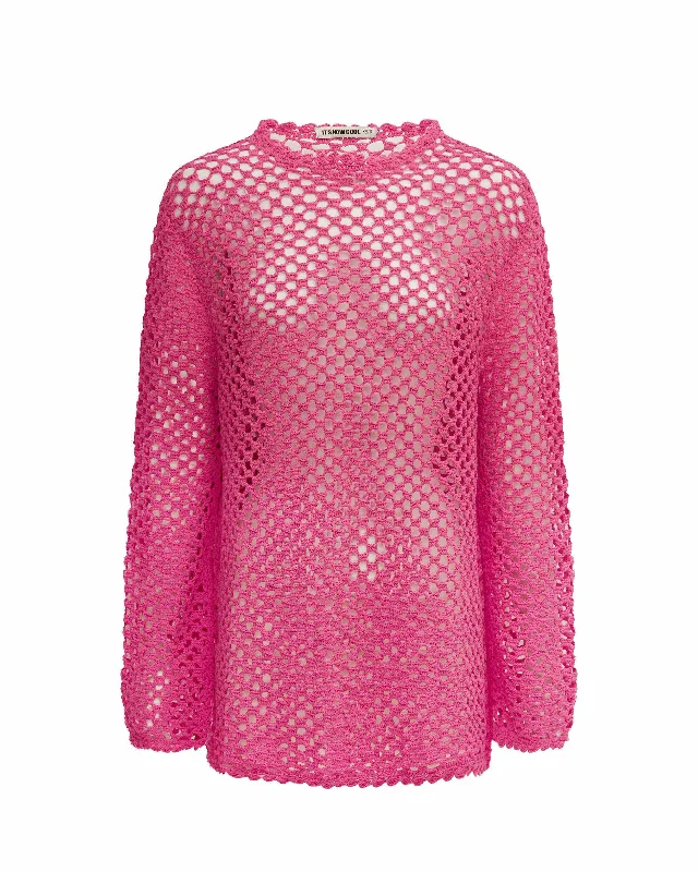 It’s Now Cool Open Knit Top in Candyland Relaxed Women's 