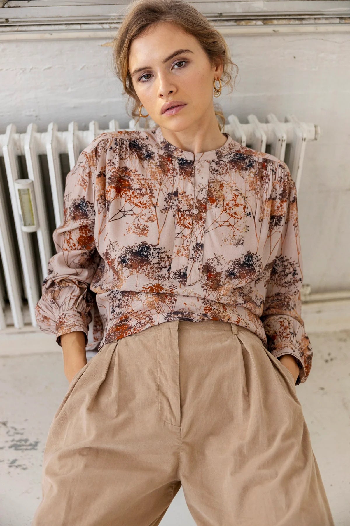Project AJ117 Katlyn Shirt in Peat Practical Women's Multi - 