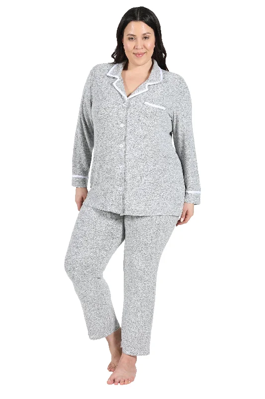 The Comfort Collection Plus Size Tailored PJ Set Youthful Women's Pop