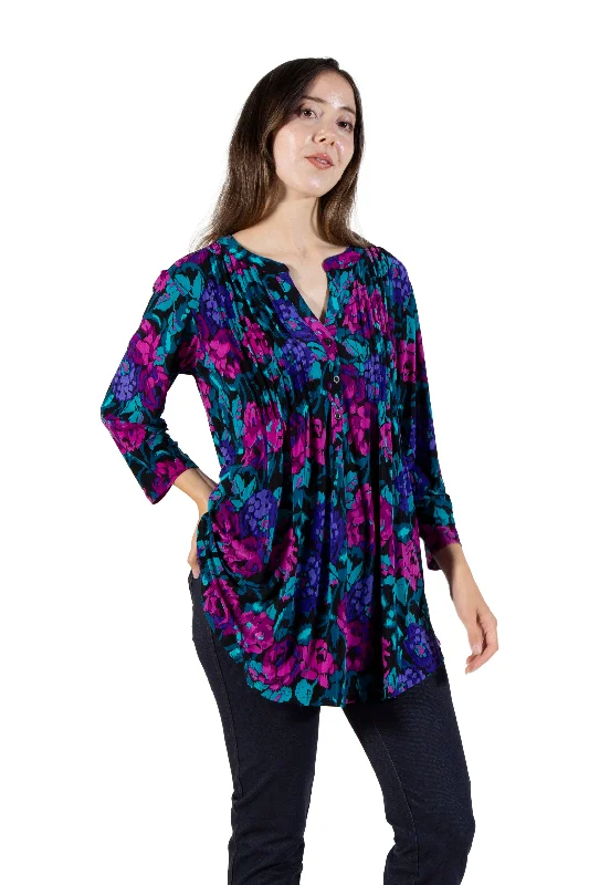 La Cera Pleat Front Tunic Classic Women's Tweed