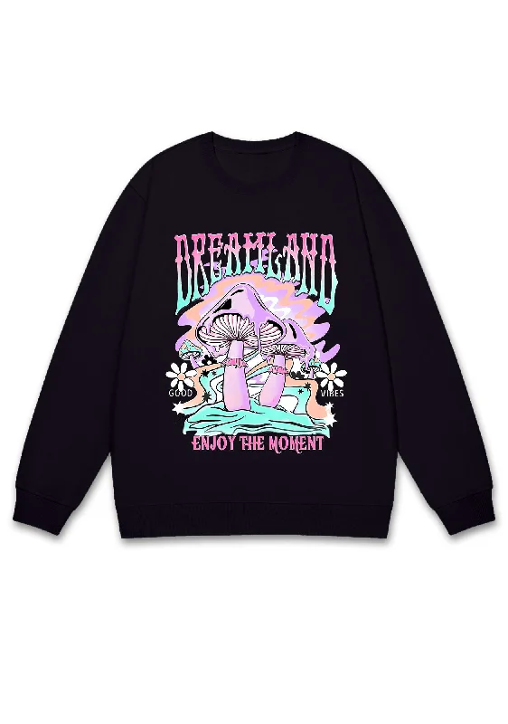 Dream Land Enjoy The Moment Y2K Sweatshirt Relaxed Women's Beachy