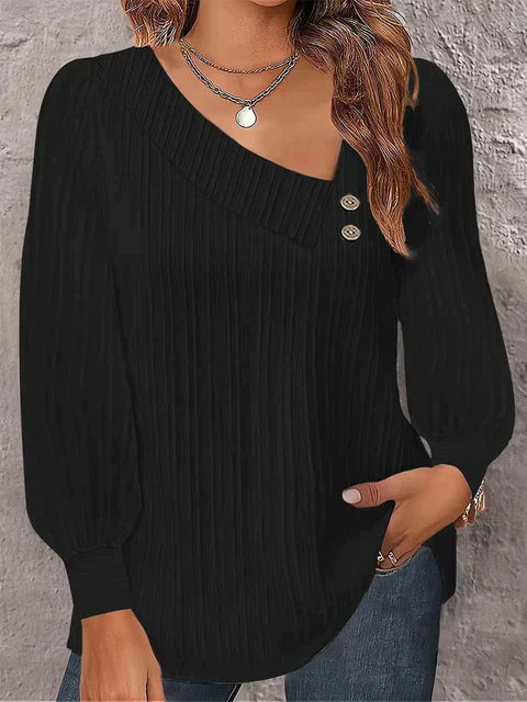 VIVECA | ELEGANT TOP WITH LONG SLEEVES Classic Women's Tweed