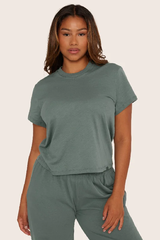 CLASSIC COTTON MID TEE - WAVE Casual Women's Japanese 