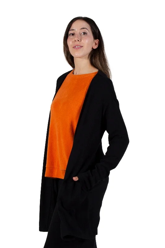 Comfort Luxe Collection Cozy Knit Knee Length Cardigan Compression