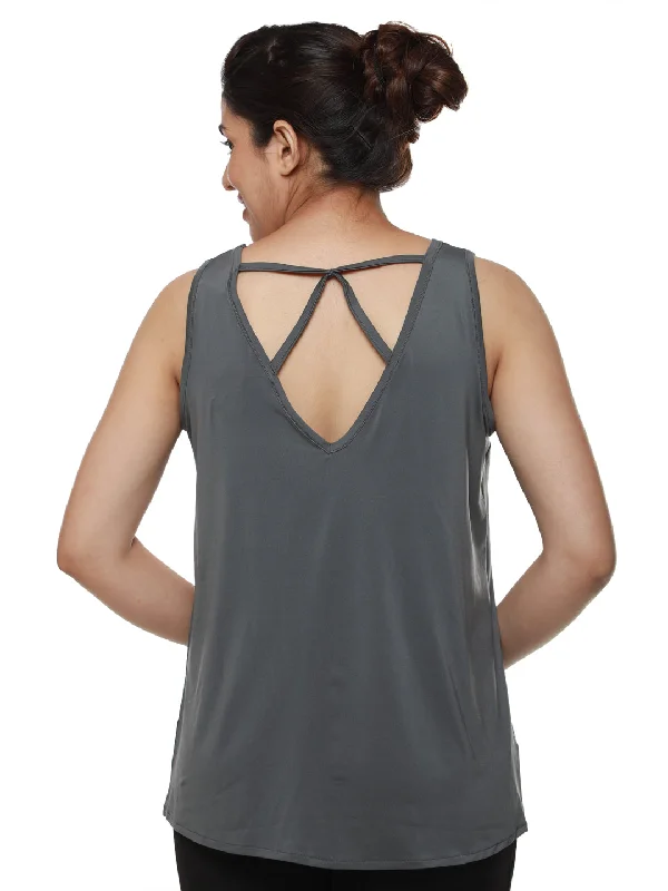 Grey Back String Tee Scandinavian
