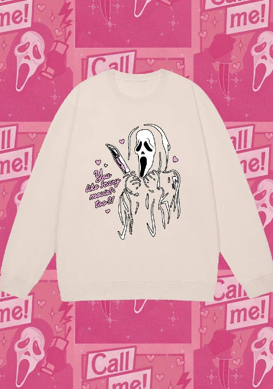 You Like Scary Movies Too Halloween Y2K Sweatshirt performance