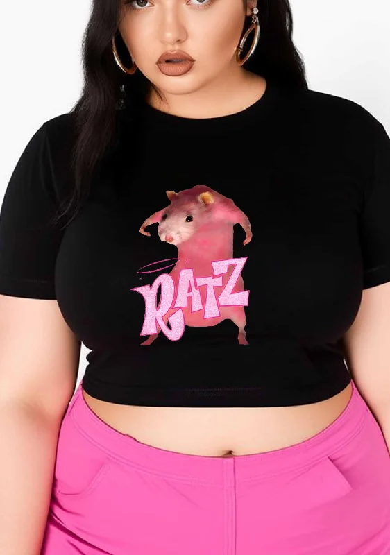 Curvy Pink Ratz Baby Tee Hip Women's Urban