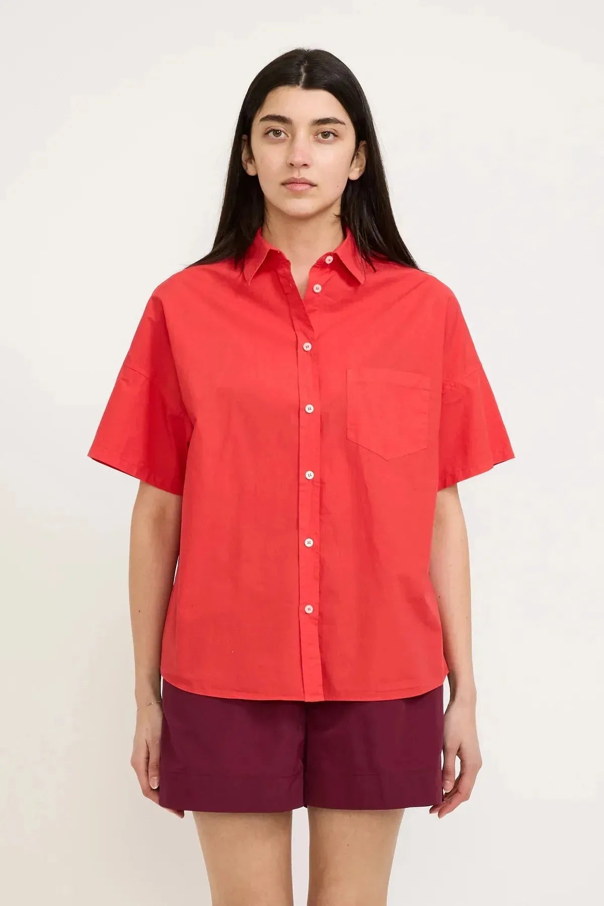 LMND Chiara Short Sleeve Shirt in Grenadine Vacation