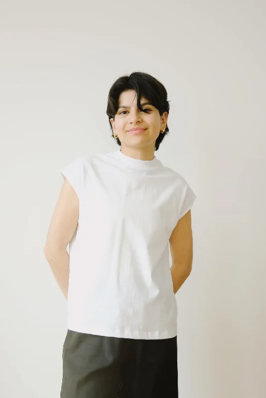 cotton top - aukai - white Bold Women's Animal Print