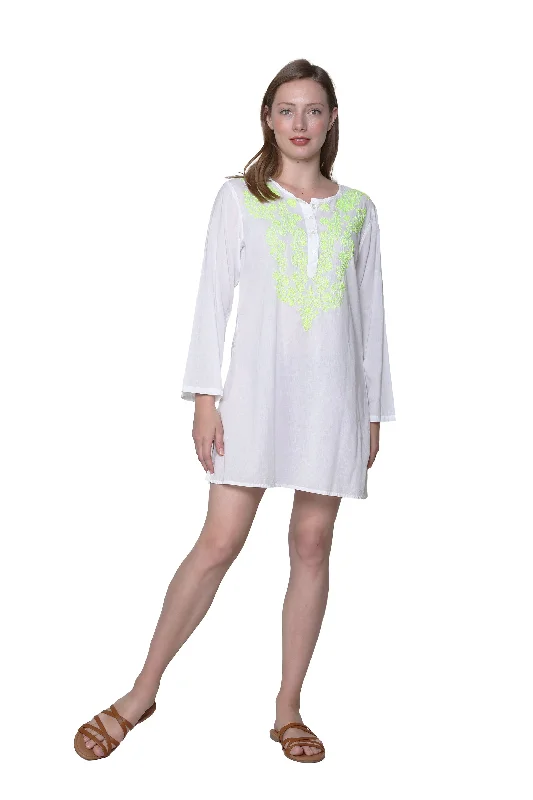 La Cera Embroidered Cover Up Sleek Women's 